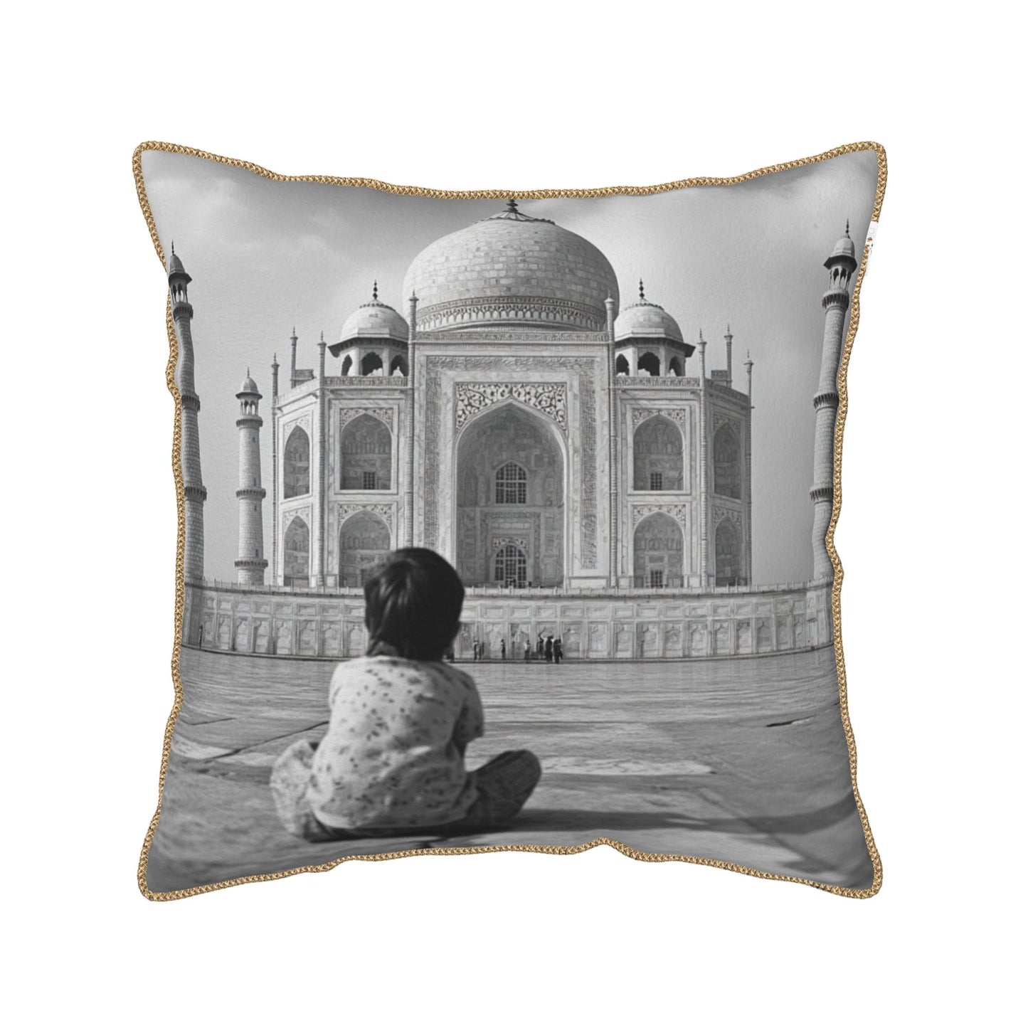 Taj Mahal Travel Memory Pillow Cover
