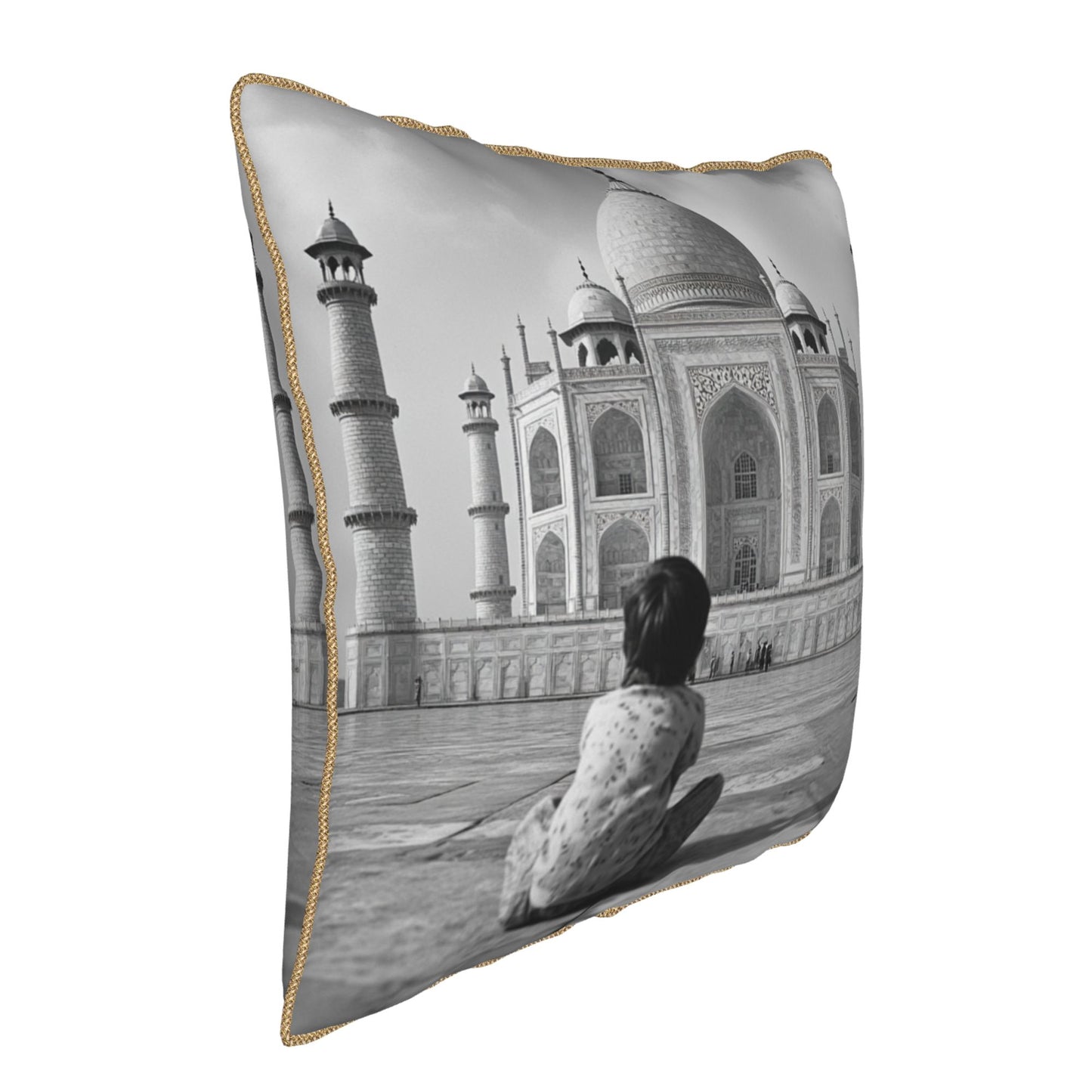 Taj Mahal Travel Memory Pillow Cover