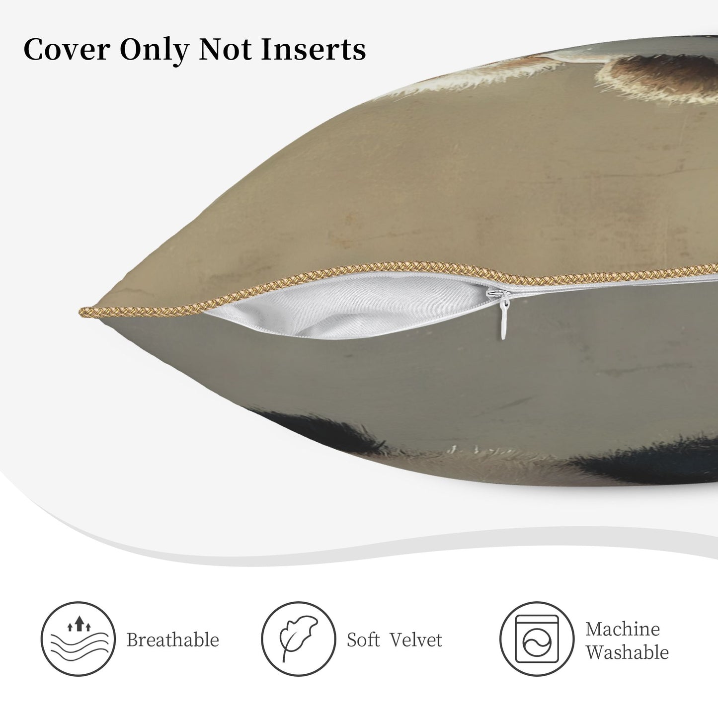 Cute Milk Bottle Panda Pillow Cover